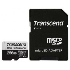 Transcend 256GB MicroSD 340S Class 10 UHS-I U3+SD adapter